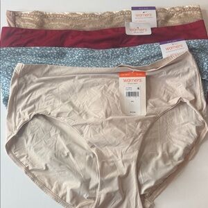 Warners Assortment of Hi-Cut High Leg Panties 4 Pairs Size XXL 2XL 9